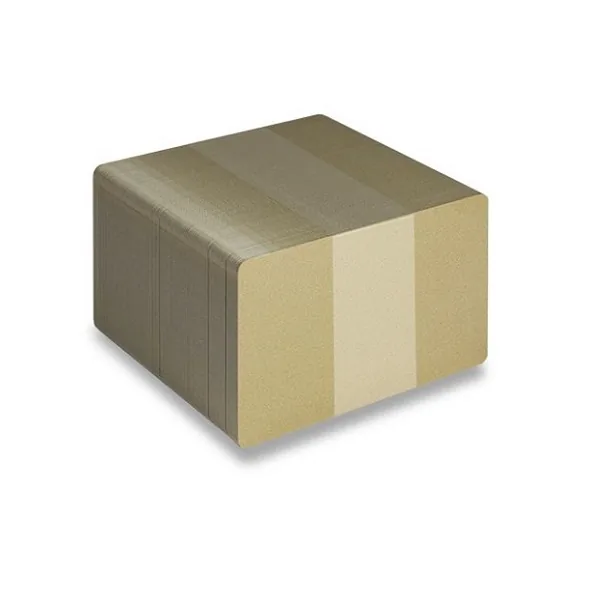 Guld gennemfarvede CR80 plastkort til plastkortprintere