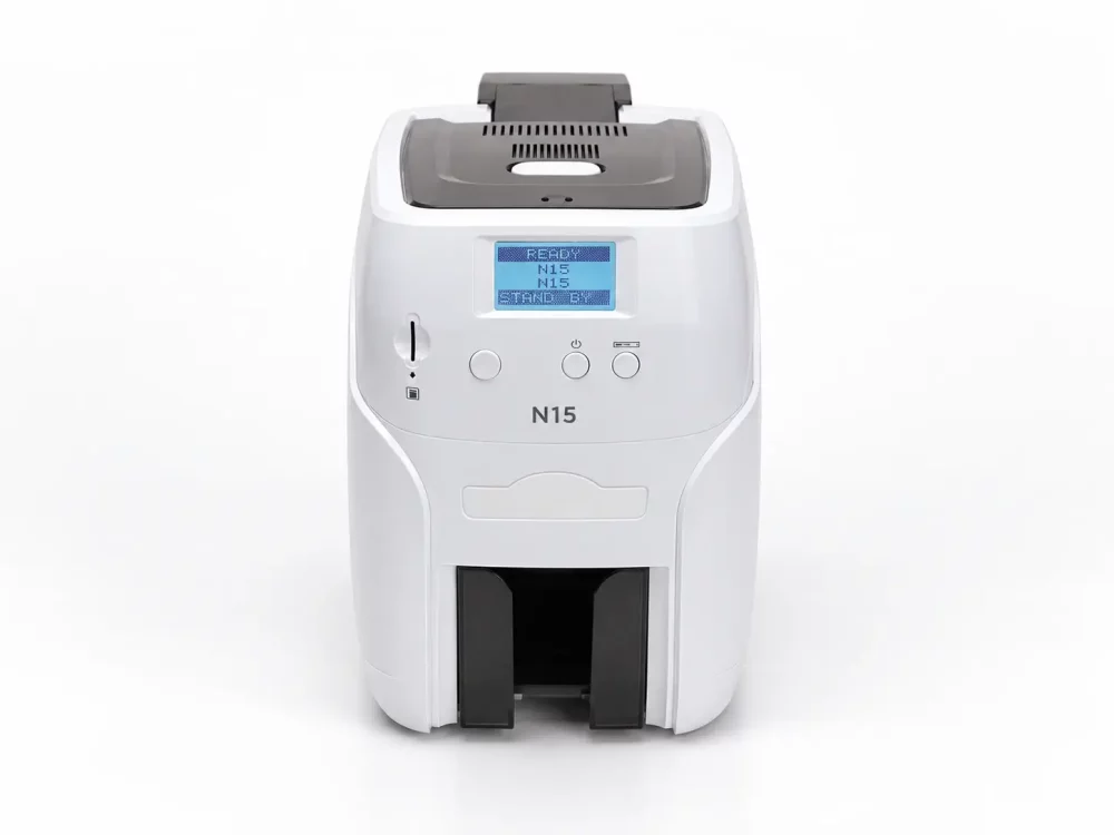 plastkortprinter-n15-front Plastkortprinter N15 – set forfra